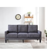 Dark Grey, Three-Seater Homsof Mid Century Modern Couch, 75 Inch Sofa Wi... - £451.32 GBP