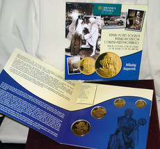 Set of Four Commemorative Coins From Poland, Collectible Historic Replicas - $39.95