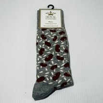 Royal Standard Men’s Combed Cotton Socks Red Beans &amp; Rice Novelty - £7.89 GBP