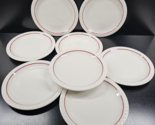 (8) Syracuse China Cardinal Lines Dinner Plates Set Vintage Restaurant W... - $108.57