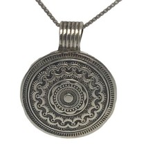 Sterling Silver Medallion Pendant Only No Chain - £48.81 GBP