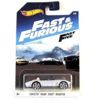 Chevrolet Corvette Grand Sport Roadster, Fast And Furious Silver Hotwheels 1:64 - £24.65 GBP