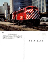 Train Railroad Canadian Pacific FP9 #1413 VIA FP9 Calgary ALB 1979 Postcard - £6.62 GBP