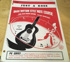 Just A Rose Sheet Music Oahu Rhythm Style Guitar - €4,29 EUR