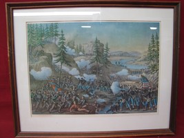 Framed Battle of Chattanooga Tennessee Civil War J.B. - £46.59 GBP
