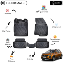 Custom Molded Rubber Floor Mat Fits For Dacia Sandero 2020 - Up Black Color - $93.95