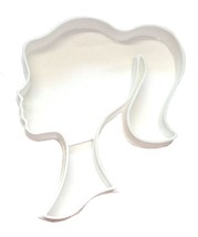 Barbie Themed Silhouette Side View Ponytail Cookie Cutter Made in USA PR4449 - £2.34 GBP