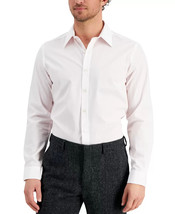 Mens Dress Shirt Slim Fit Pink Stripe Size XL 17-17½ CLUB ROOM $45 - NWT - £7.05 GBP