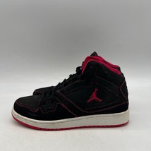 Nike Air Jordan 371389-020 Boys Black Lace Up Mid Top Basketball Shoes Size 6 - £39.55 GBP