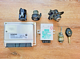 2004 BMW X5 3.0 4x4 DME ECU EWS Key Immobilizer Ignition Set 7536649 image 8
