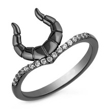 Enchanted Disney Fine Jewelry Villains Women&#39;s Diamond Ring in Sterling Silver - £71.58 GBP