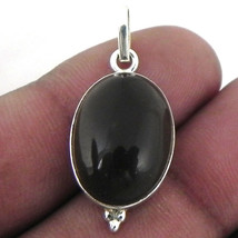 925 Sterling Silver Pendant Necklace Natural Smoky Quartz Jewelry PS-1599 - £38.13 GBP