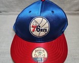 Philadelphia 76ers Hardwood Classics Fitted Hat Men&#39;s 7 1/8 Blue/Red - £11.43 GBP