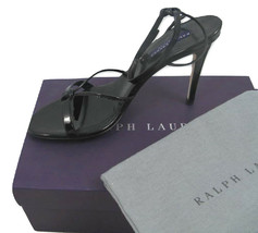 NEW $725 Ralph Lauren Collection Shoes (Heels)! 10  Black Patent Leather - £156.36 GBP