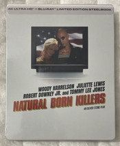 Natural Born Killers Steelbook 4K Ultra HD Blu-Ray +Blu-Ray + Digital New Sealed - £39.60 GBP