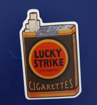 Vintage Lucky Strike Cigarettes Pack Sticker Decal - $4.00