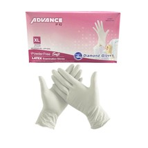 Diamond Advance Latex Examination Gloves X-Large 100/Bx LPF-62XL - £9.87 GBP