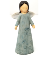 Angel of the Flower Sky Figurine Wings Open Arms Resin Vintage - $15.15