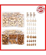 180 Pcs Eco-Friendly Wooden Push Pins Set - Suitable for Home and Office... - $403.63 MXN