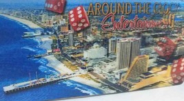 Atlantic City Around the Clock Entertainment 3D Fridge Magnet - £5.28 GBP