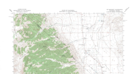 Mt. Barcroft Quadrangle California-Nevada 1962 Topo Map USGS 1:62500 Topographic - $21.99