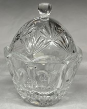 Fifth Avenue Heart Covered Dish 24% Lead Crystal Candy Trinkets Dish - £7.99 GBP