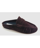 Steve Madden Rafe Chocolate Brown Suede Leather Slip On Loafer Mule - $109.00