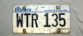 Classic United States Illinois 1992 Passenger License Plate # WTR-135 - $14.86