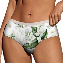 Floral White Flowers Panties for Women Lace Briefs Soft Ladies Hipster Underwear - $13.99