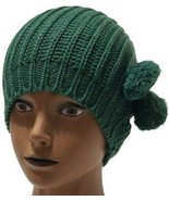 Warm Fall Winter Cold Weather Knit Fashionable Women Beanie Hat with Pom... - $12.86