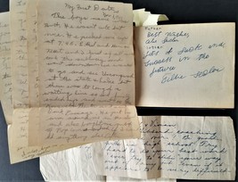 1947 antique AUTOGRAPH ALBUM PHOTOS cook co ill SECLER handwritten FIRST... - £69.59 GBP