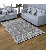 Rugsotic Carpets Hand Woven Flat Weave Loop Kilim Wool &amp; Cotton Area Rug... - £171.51 GBP