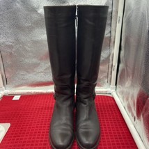 Aquatalia Chocolate Brown Leather Riding Boots Size 8.5 - £69.81 GBP