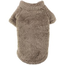Plush Soft Lightweight Fleece Soft Brown Dog Pullover Sizes: XS - 4XL  - $24.99