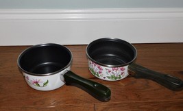 Portmeirion Botanic Garden LOT 2 Saucepan 1 Qt Pot Spain France DC! NICE! - $29.69