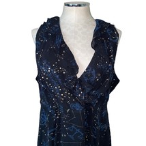 Torrid Constellation Zodiac Star Ruffle Black Sleeveless Dress Size 18 - £29.38 GBP