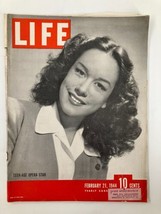 VTG Life Magazine February 21 1944 A Photograph of a Teen-Age Opera Star - £10.41 GBP