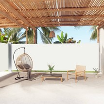 Side Awning Cream Polyester, Steel, Aluminum 78.7 x 393.7 in - €208,18 EUR
