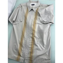 Patagonia Men Shirt Full Zip Aztec Native Organic Cotton Blend Short Sleeve XL - £23.46 GBP