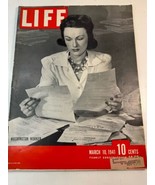Life Magazine March 10, 1941 -Washington DC Airplane Crackup, Colorful A... - £8.88 GBP