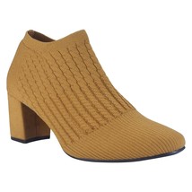 Impo Women Block Heel Ankle Booties Nancia Size US 9M Honey Tan Stretch ... - $39.60