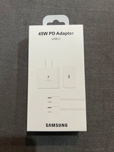 Samsung 45W USB-C Super Fast Charging Wall Charger 45W w/ Cable (white) ... - $15.15