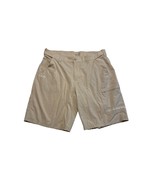 Huk Next Level Cargo Fishing Shorts Khaki Mens XL Stretchy Quick Dry Out... - £15.91 GBP