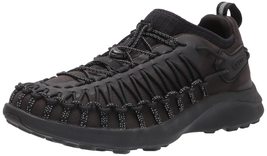 KEEN Men&#39;s Uneek SNK Casual Sneakers (10.5, Black/Star White, Numeric_10_Point_5 - £81.07 GBP+
