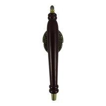 Large Heavy Wood and Ornate Metal Plate Beer Tap Handle Acorn Top Spire - £20.47 GBP