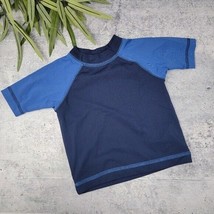 Kitestrings | Navy &amp; Blue Raglan Rash Guard Swim Shirt Size 12M - $18.39