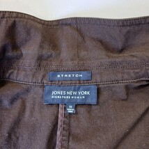 Jones New York RN#54050 Women's Brown Front Button Blazer Jacket Pockets Size 1X image 4