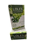 LOLE&#39;S GREEN IRISH Face &amp; Body Bars Beauty SOAP W/ Vitamin E (2) - £3.14 GBP