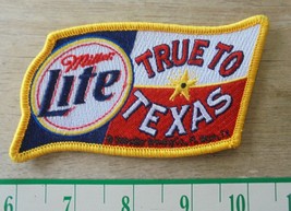Miller Lite &quot;TRUE TO TEXAS&quot;  Iron On Patch-New-Nice - $6.65