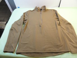 CONDOR MID WEIGHT THERMAL L2 COLD WEATHER SHIRT COYOTE WAFFLE ECWCS LARGE - $26.99
